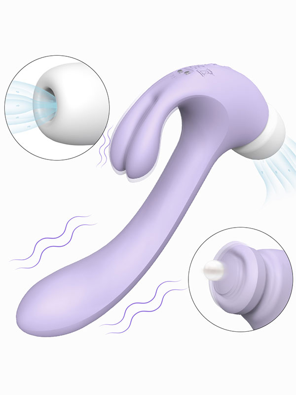 Hammer Rabbit G Noktası ve Klitoris Titreşim Emiş Vibratörü