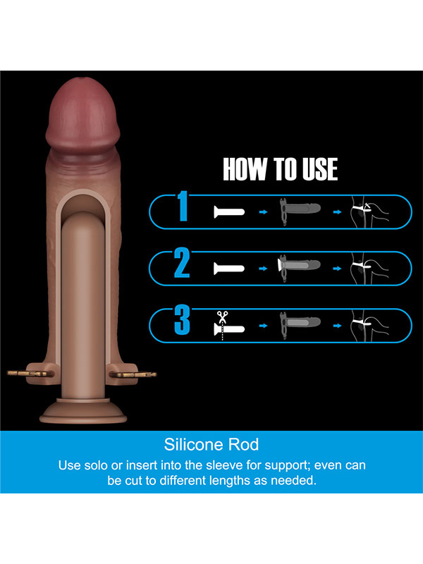 LoveToy Ingen 9” Enhanced Set L/XL/2XL İçi Boş Belden Bağlamalı Penis 21.4cm