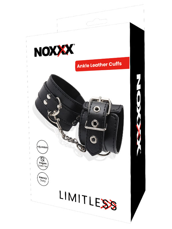 NOXXX LIMITLESS Siyah Deri Ayak Kelepçesi