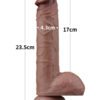 Lovetoy 9” Dual Layered Silicone Realistik Dildo 23.5 cm