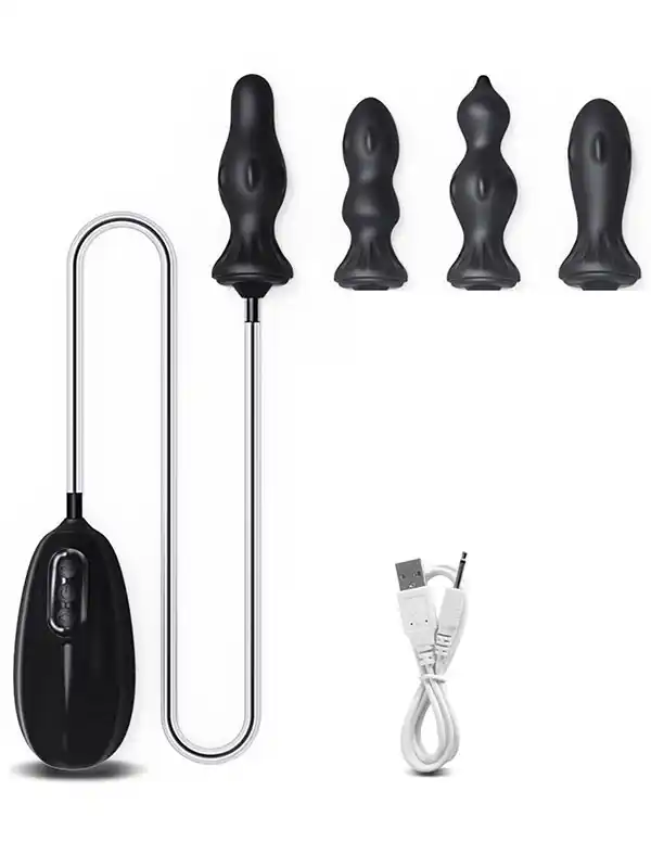 Titreşimli ve Şarjlı Şişirilebilir Anal Set
