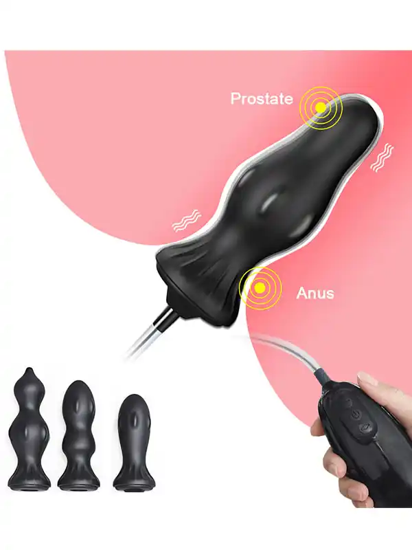 Titreşimli ve Şarjlı Şişirilebilir Anal Set