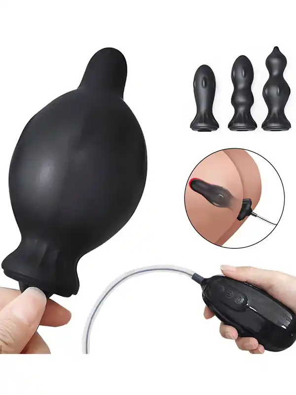 Titreşimli ve Şarjlı Şişirilebilir Anal Set