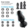 Titreşimli ve Şarjlı Şişirilebilir Anal Set
