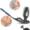Penis Halkalı Şarjlı Giyilebilir Anal Vibratör