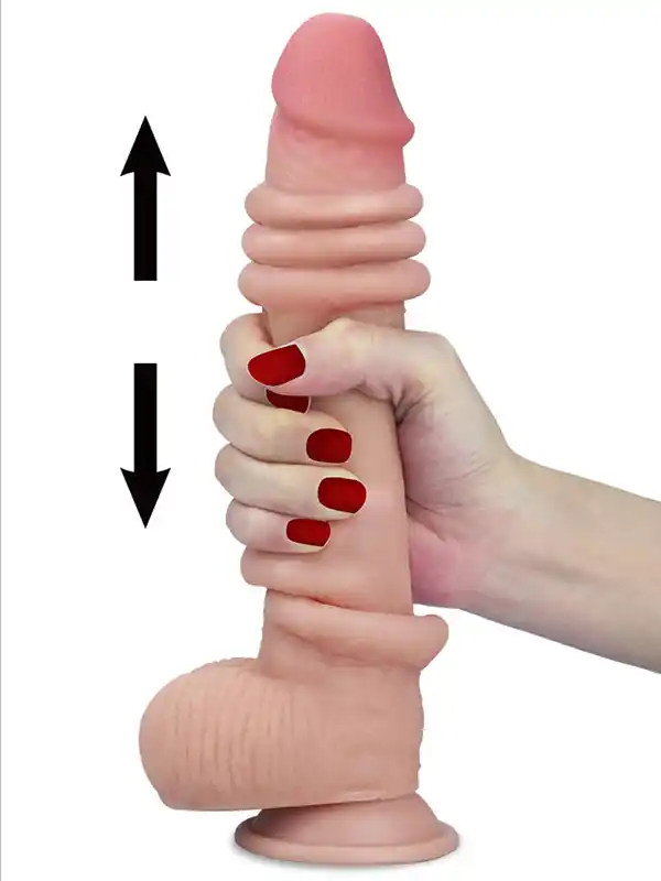 Real Skin 9″ Dual Layer Realistik Dildo 23 cm