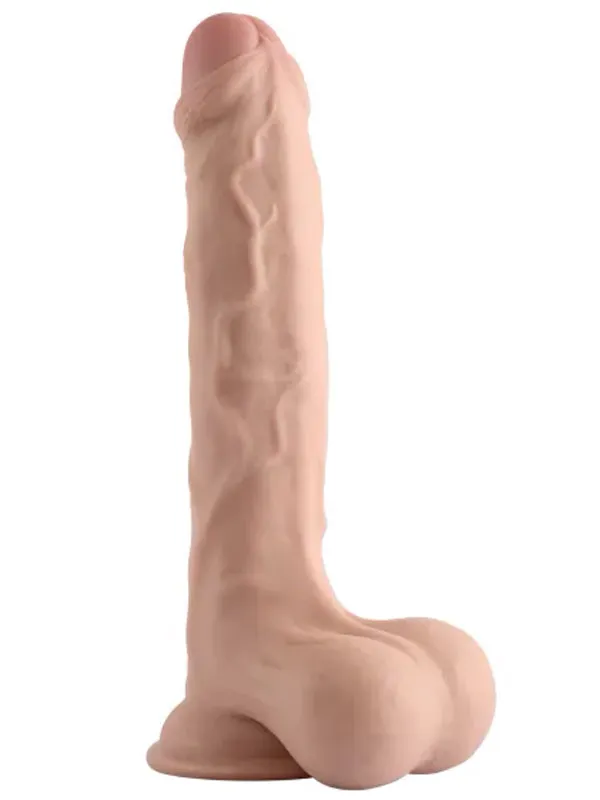 VSCNovelty 10″ Çift Katmanlı Kayan Derili Gerçekçi Penis 25 cm