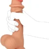 VSCNovelty 7.6″ Çift Katmanlı Kayan Derili Gerçekçi Dildo 19 cm