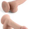 VSCNovelty 7.6″ Çift Katmanlı Kayan Derili Gerçekçi Dildo 19 cm
