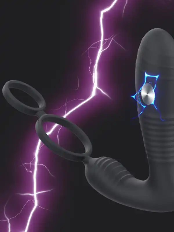 NOXXX Elektro Şoklu Penis Halkalı APP Control Anal Vibratör