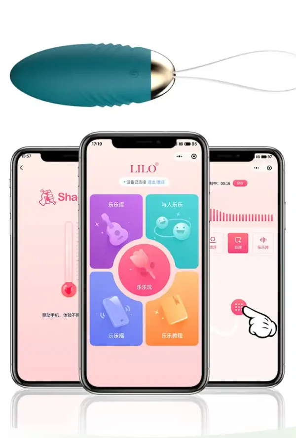 Telefon Kontrollü Giyilebilir Şarjlı EGG Vibratör