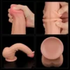 LoveToy Sliding Skin Dual Layer Çift Katmanlı Dildo 29 cm
