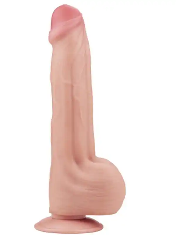 LoveToy Sliding Skin Dual Layer Çift Katmanlı Dildo 29 cm