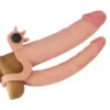 LoveToy Pleasure X Tender İkili Titreşimli Realistik Penis Kılıfı 2.5 cm Uzatmalı
