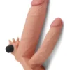 LoveToy Pleasure X Tender İkili Titreşimli Realistik Penis Kılıfı 2.5 cm Uzatmalı