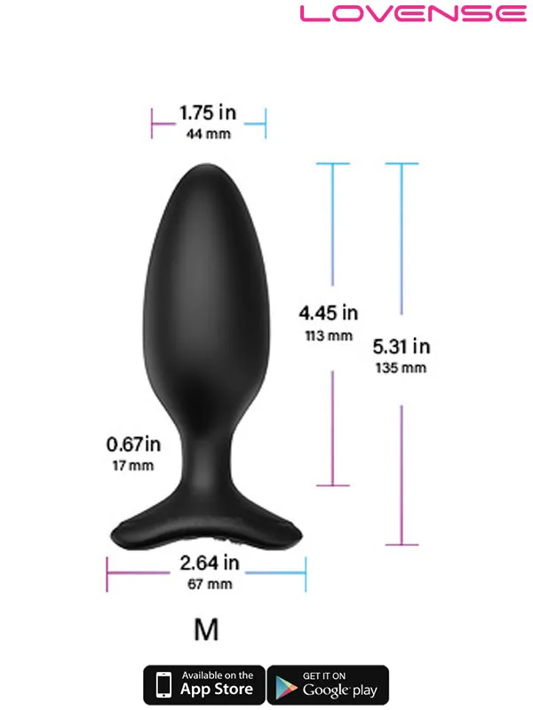 Lovense HUSH 2 Anal Plug 1.75
