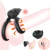 Klitoris Uyarıcılı Çift Halkalı Titreşimli Penis Halkası