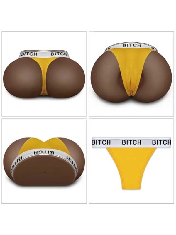 LoveToy Streetgirl’s Bitch Çift Girişli Gerçekçi Tangalı Siyah Kalça 2.5 kg