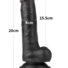 Belden Bağlamalı İçi Dolu 20 cm Siyah