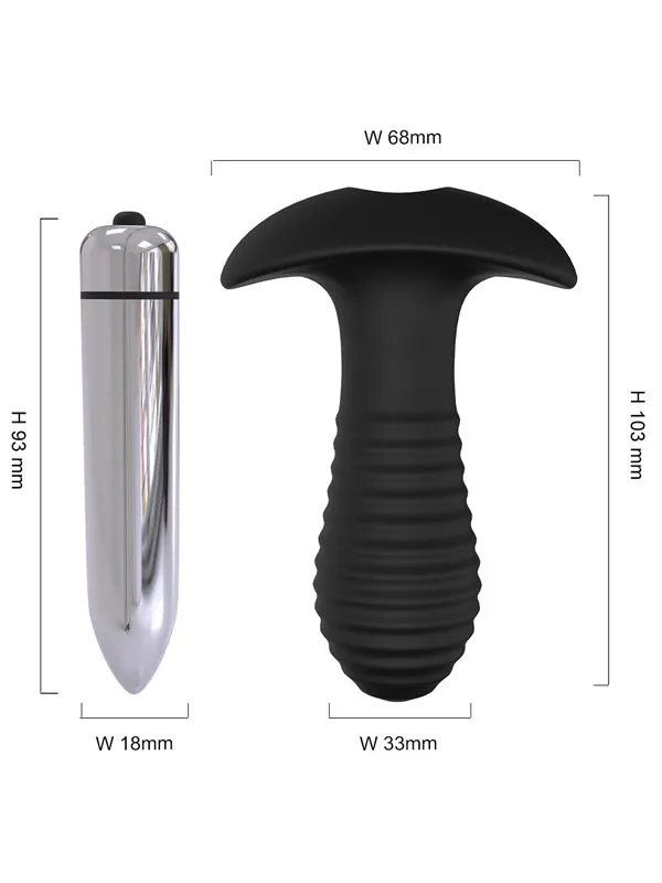 Titreşimli Giyilebilir Spiral Butt Plug