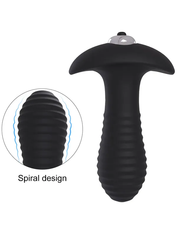 Titreşimli Giyilebilir Spiral Butt Plug