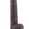 LoveToy Sliding Çift Katmanlı Realistik Dildo 23 cm Siyah