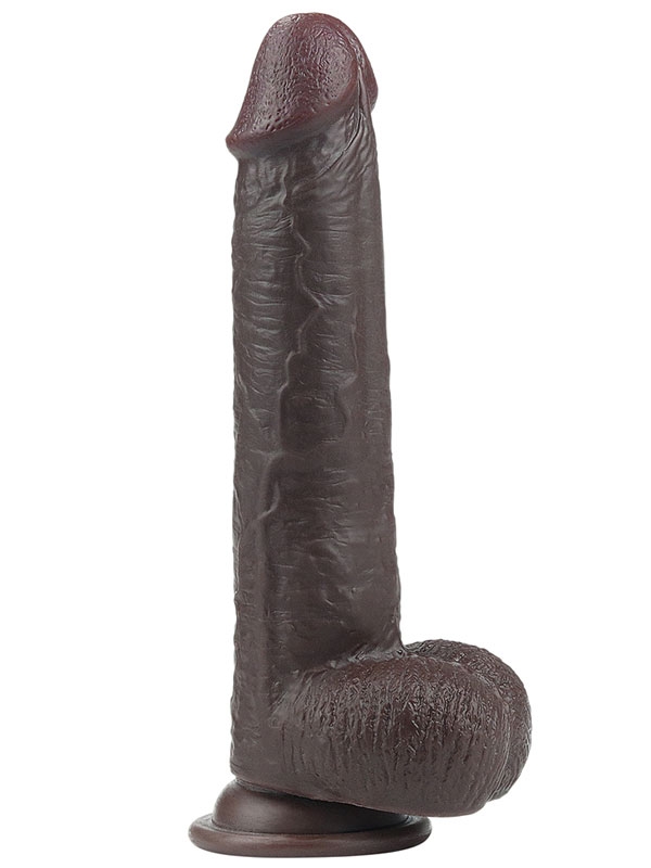 LoveToy Sliding Çift Katmanlı Realistik Dildo 23 cm Siyah