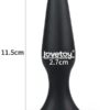 LoveToy Silicone Anal Plug S 11.5 cm Siyah