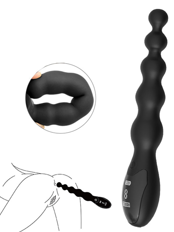 NOXXX Obsidian Solid Boncuklu Anal Şarjlı Vibratör