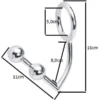 Stainless Steel Penis Halkalı Anal Plug Çift Boğumlu