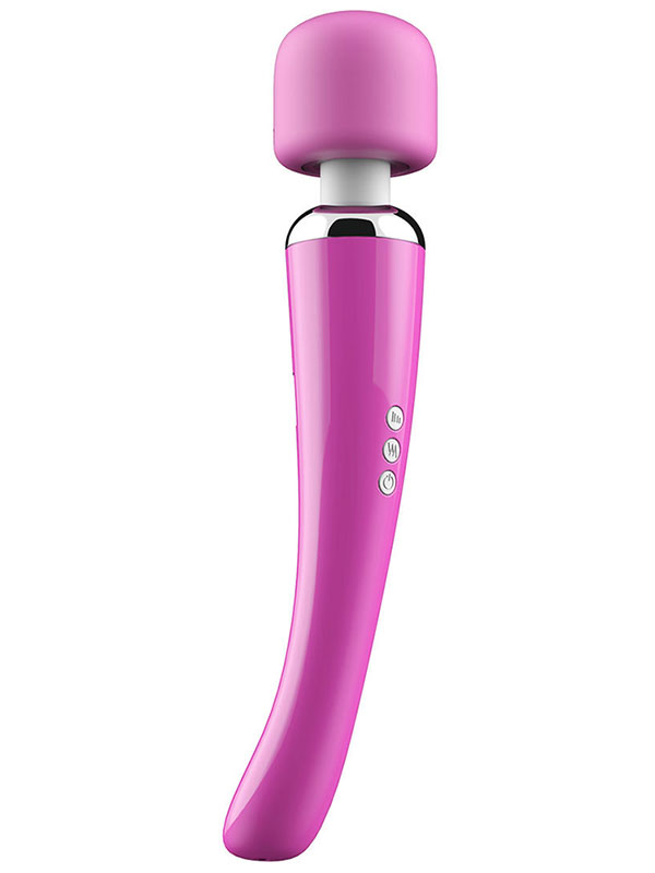 84-601102-1.jpg Yeni Curved Elegance Magic Wand Masaj Cihazı Şarjlı Pembe