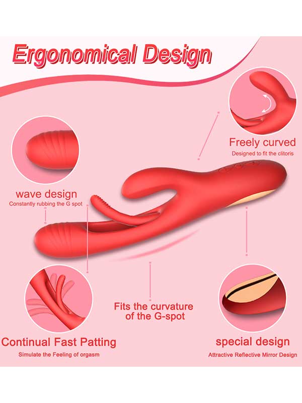 95-202107-1.jpg NOXXX Patova G Spot ve Klitoris Uyarıcılı Şarjlı Rabbit Vibratör