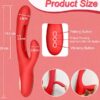 95-202107-2.jpg NOXXX Patova G Spot ve Klitoris Uyarıcılı Şarjlı Rabbit Vibratör