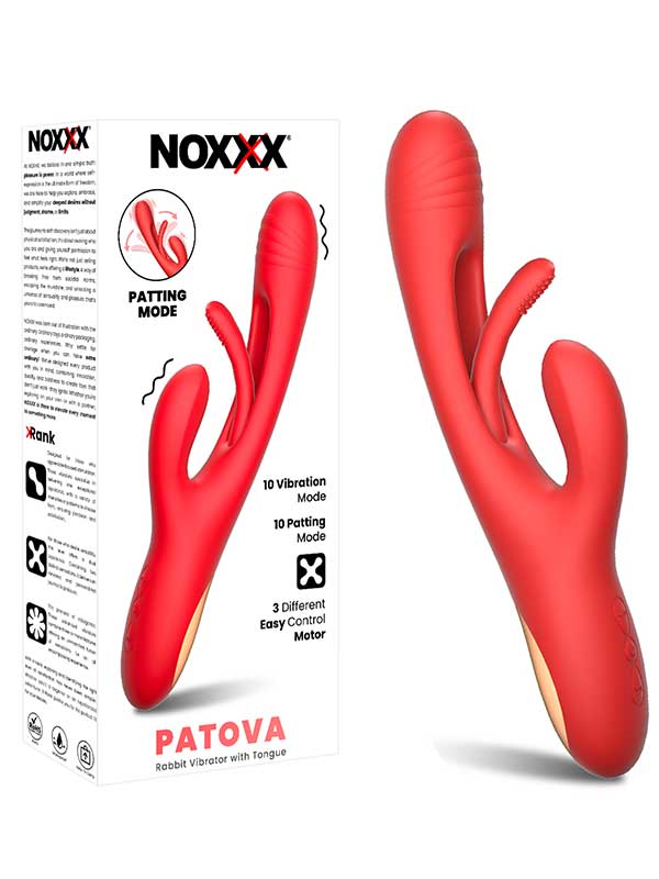 95-202107-6.jpg NOXXX Patova G Spot ve Klitoris Uyarıcılı Şarjlı Rabbit Vibratör